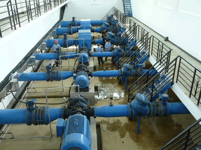 新疆伊犁DN400雙法蘭限位伸縮接頭使用現場